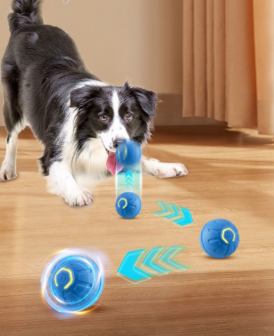 Pelota Interactiva para Mascotas 🐾 Recargable USB ⚡